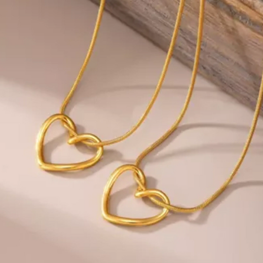 Love Knot Heart Necklace