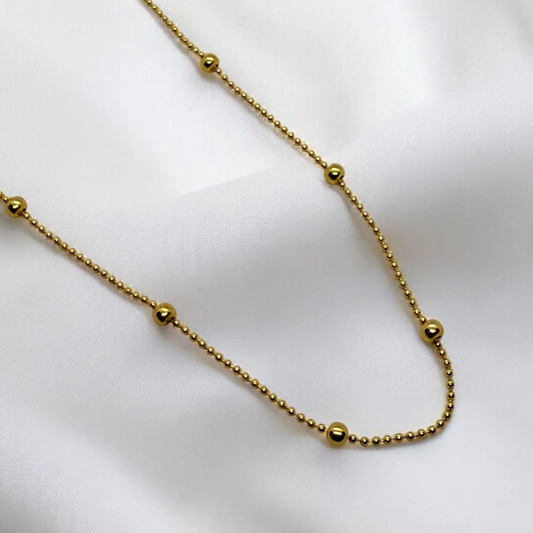 Chain of Golden Beads Pendant