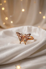 Vogue Wing Elegant Butterfly Ring - Premium Artificial Jewelry