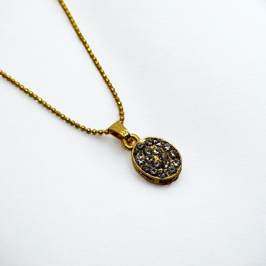 Gleaming Oval Charm Pendant