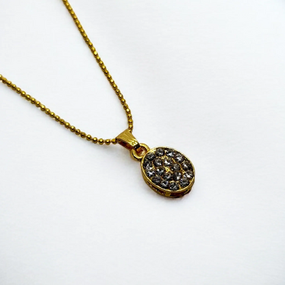 Gleaming Oval Charm Pendant