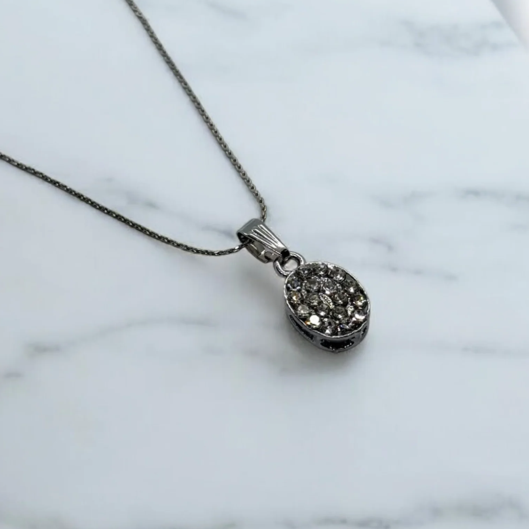 Gleaming Oval Charm Pendant