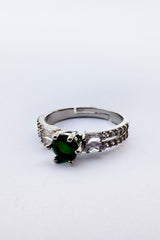 Vogue Wing Elegant Gemstone Ring - Premium Artificial Jewelry