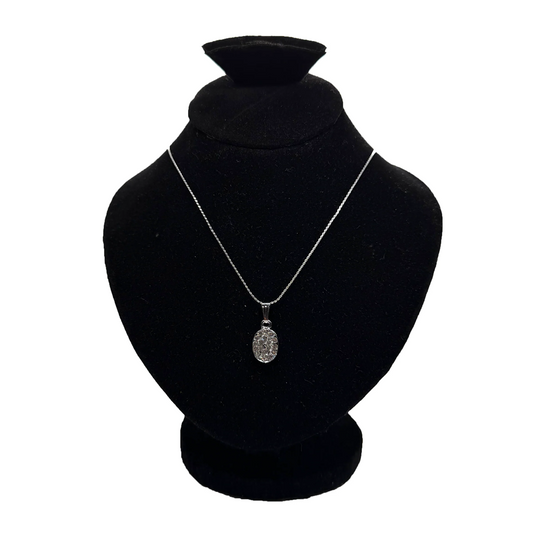 Gleaming Oval Charm Pendant