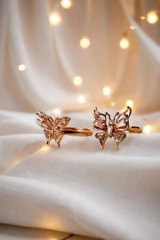 Vogue Wing Elegant Butterfly Ring - Premium Artificial Jewelry