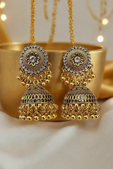 Vogue Wing Phool Jhumka - Premium Artificial Jewelry