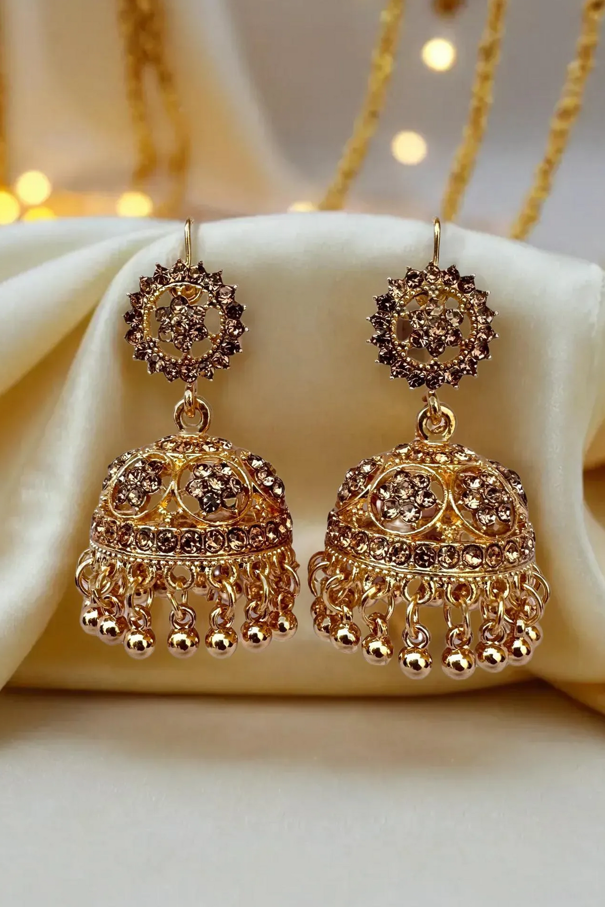 Vogue Wing Resham Jhankar Earrings- Premium Artificial Jewelry