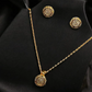 Evil Eye Necklace and Earrings Set